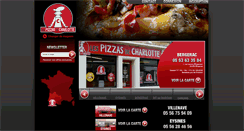 Desktop Screenshot of lespizzasdecharlotte.com